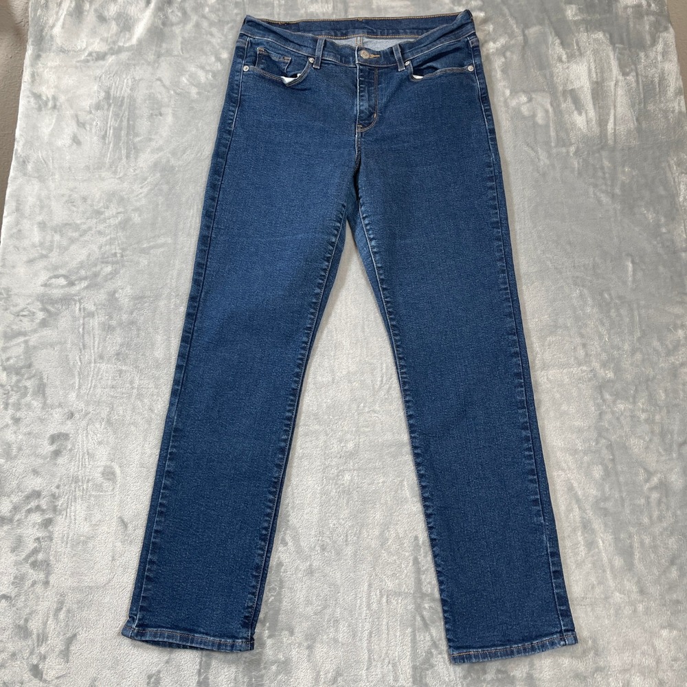 Levis Jeans Womens 29x28 314 Shaping Straight Leg Medium Wash Blue Denim 39250